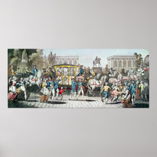 Póster La entrada de Luis XVI a París