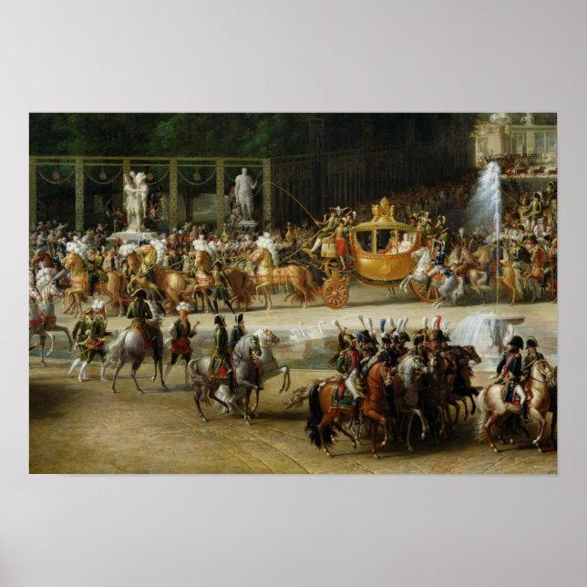 Póster La entrada de Napoleón y Marie-Louise (Frente)