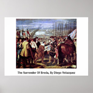 Póster La entrega de Breda, por Diego Velázquez