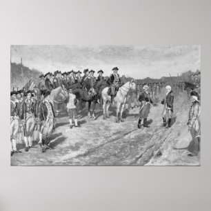 Póster La entrega de Cornwallis en Yorktown