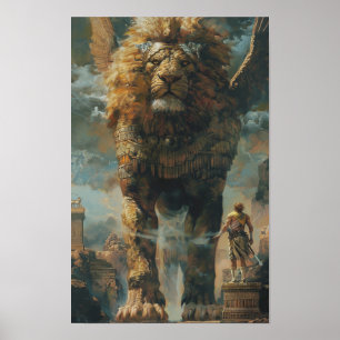 Póster La épica del Poster inspirado en Gilgamesh