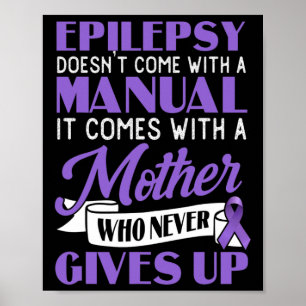 Póster La epilepsia no viene con una Epilepsia manual con