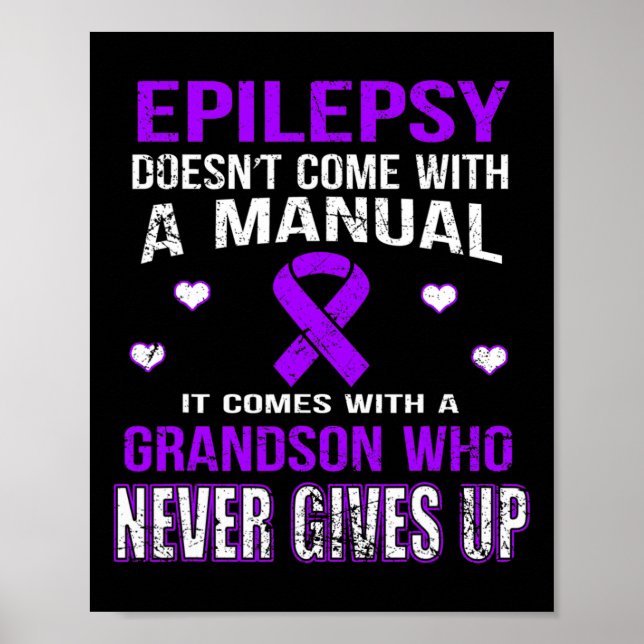 Póster La epilepsia viene con un nieto que nunca se rinde (Frente)