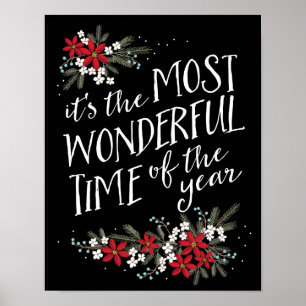 Póster La época más maravillosa del navidad del año