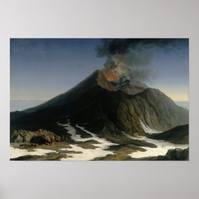 Póster La erupción del Etna (Frente)