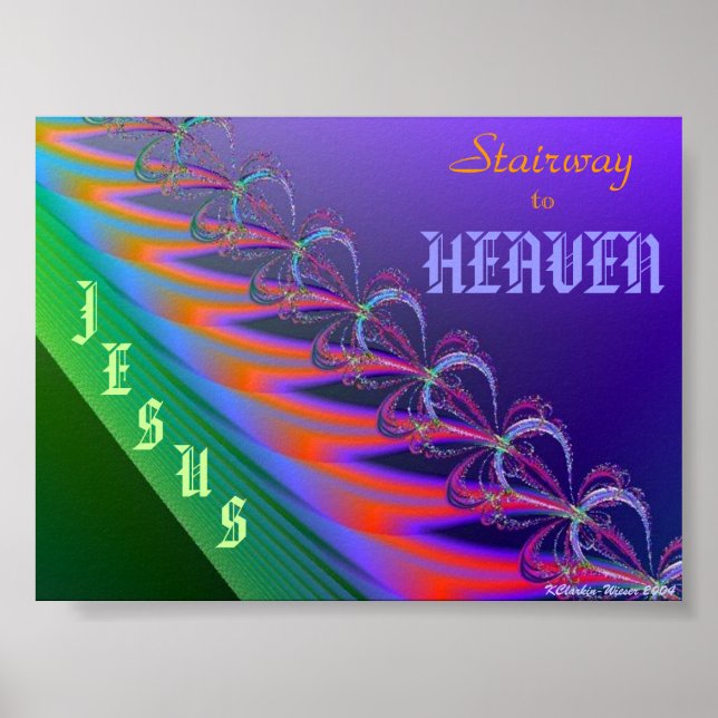 Póster La escalera hacia el cielo es Jesucristo (Frente)