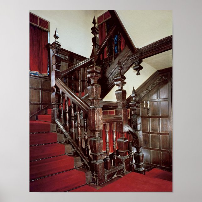 Póster La escalera Well, c.1600 (Frente)