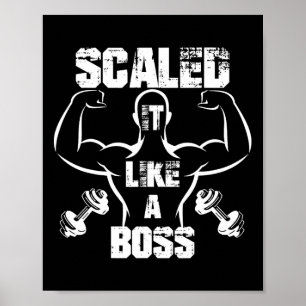 Póster La Escaló Como Un Jefe De Construcción De Cuerpos