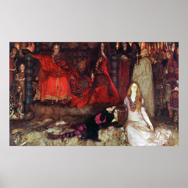 Póster La escena del juego en "Hamlet" (Frente)