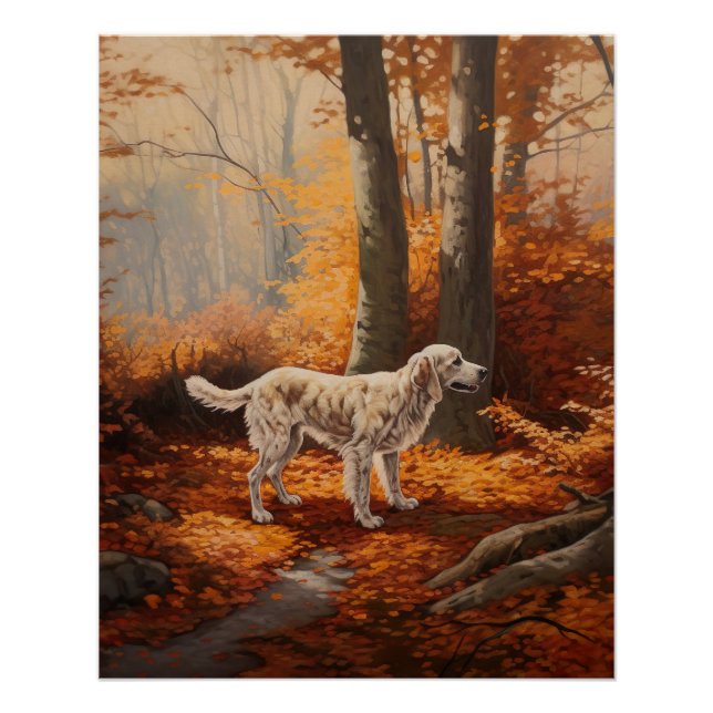 Póster La escena inglesa en otoño se inspira (Anverso)