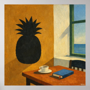 Póster La escritura en la pared parece una piña
