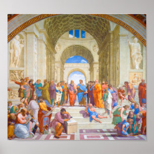 Póster La escuela de Atenas, Rafael