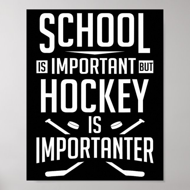 Póster La escuela de hockey divertida es importante, pero (Frente)
