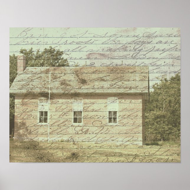 Póster La Escuela de Ladrillo Rojo (Frente)