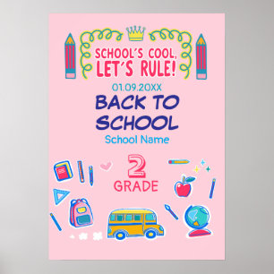 Póster La escuela es genial, ¡vamos a dominar Segundo Gra