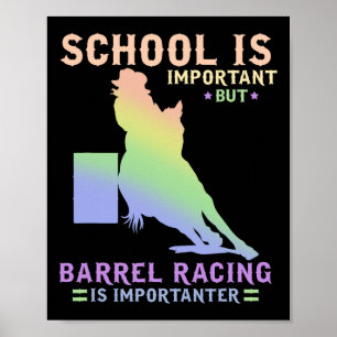 Póster La Escuela Es Importante, Pero La Carreras Real Es