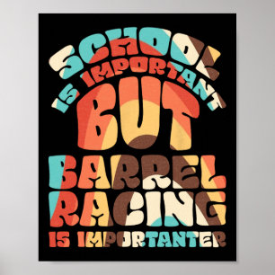Póster La Escuela Es Importante, Pero La Carreras Real Es