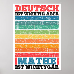 Póster La Escuela Es Importante Pero Las Matemáticas Son 