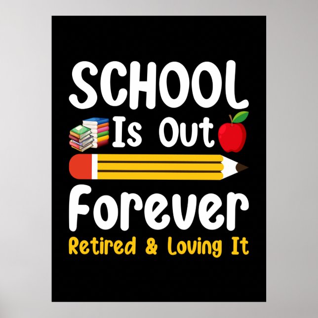 Póster La Escuela Está Fuera Por Siempre Retirada Y Amarr (Frente)