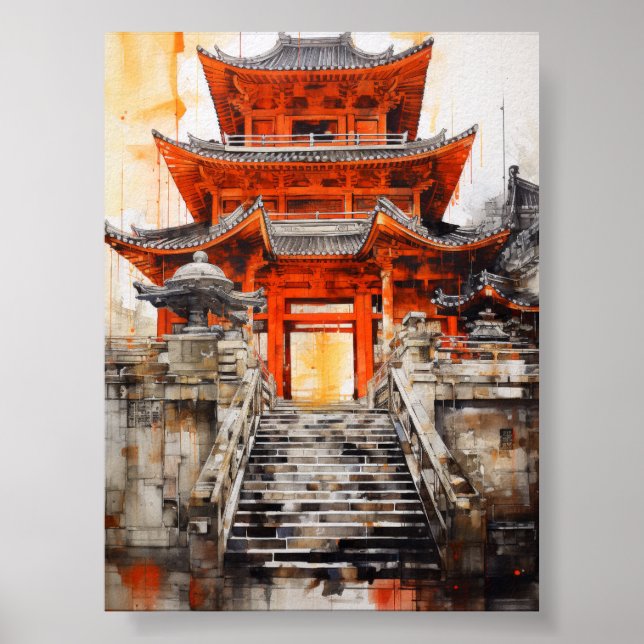 Póster La esencia de la arquitectura asiática - Poste art (Frente)