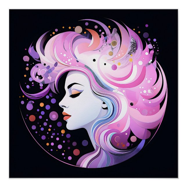 Póster "La esencia de la elegancia" La belleza femenina (Anverso)