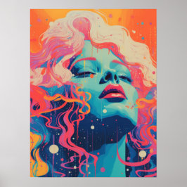 Póster La esencia de la mujer vibrante