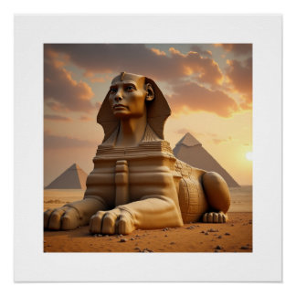 Póster La Esfinge de Giza – Guardiana de las Pirámides