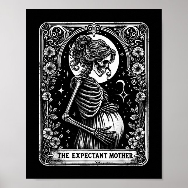 Póster La esperada madre embarazada de Halloween (Frente)