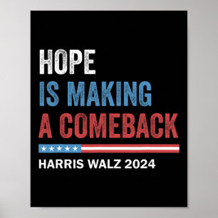 Póster La Esperanza Está Regresando El Presidente Kamala