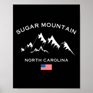 Póster La estación de esquí de Sugar Mountain North Carol