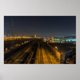 Póster La estación ferroviaria de Los Ángeles