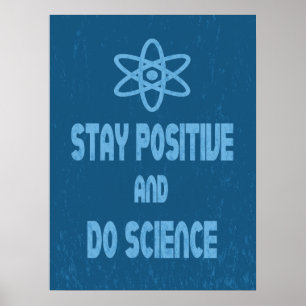 Póster La estancia positiva y hace el poster de la