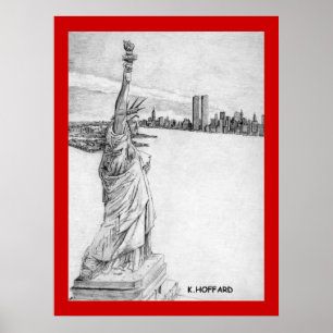 Póster "La estatua de la libertad"