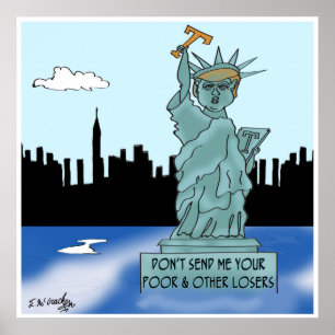 Póster La estatua de la libertad del triunfo