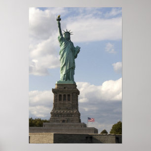 Póster La Estatua de la Libertad en la Isla de la Liberta