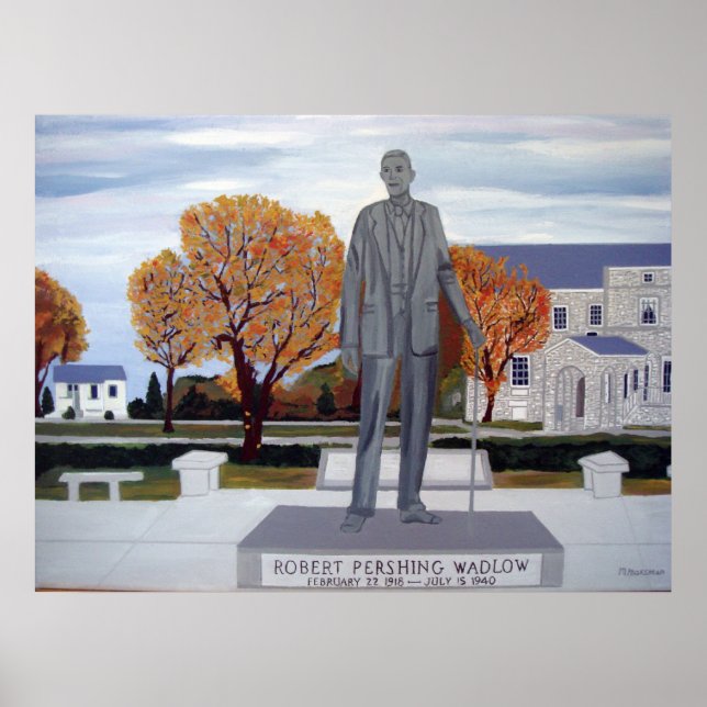 Póster La estatua de Wadlow (Frente)