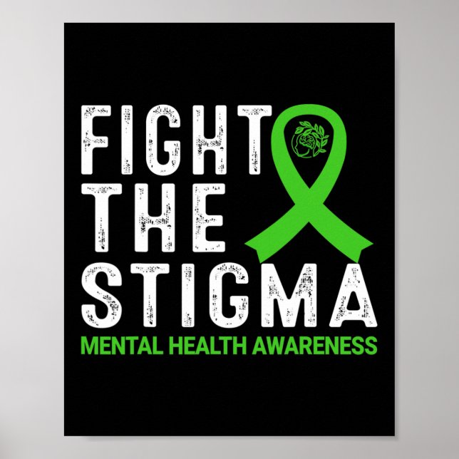 Póster La Estigma Conciencia sobre Salud Mental (Frente)