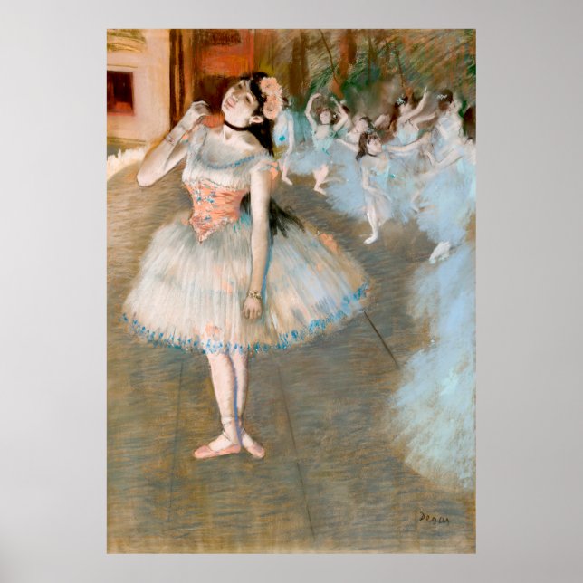 Póster La estrella de Edgar Degas - Impresionismo (Frente)