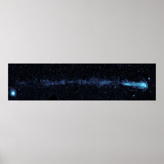 Póster La estrella mira con cola flotante