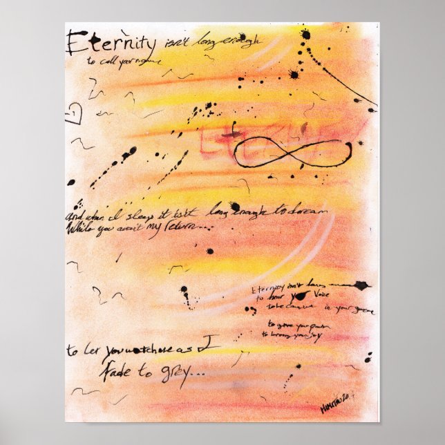 Póster La eternidad no es suficiente poster (Frente)