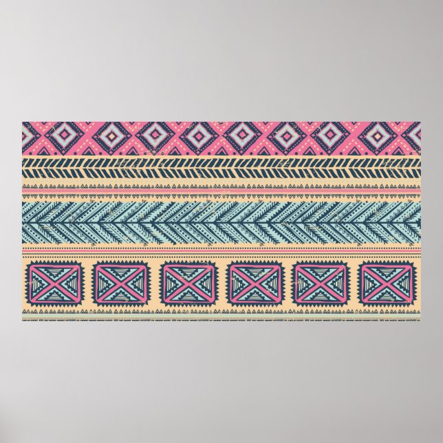 Póster La etnia tribal vintage es inestable (Frente)