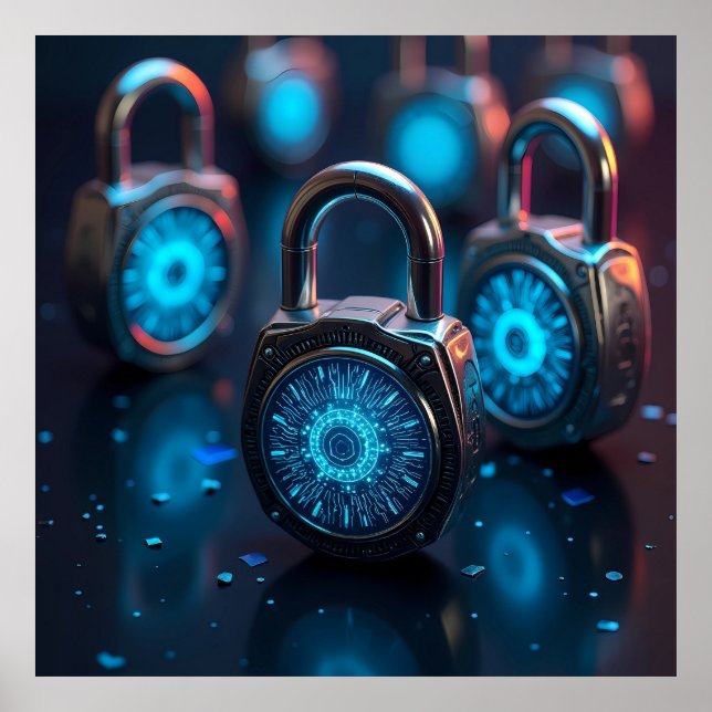 Póster La evolución de la IA de alta tecnología (Frente)