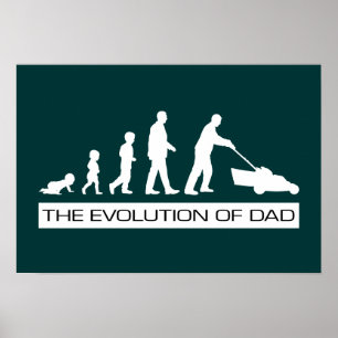 Póster La evolución de la Poster de papá