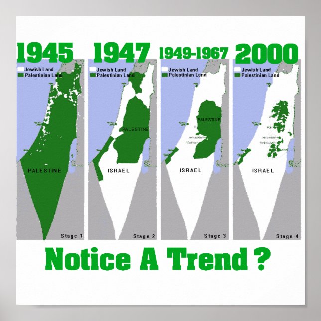 Póster La evolución de Palestina (Frente)