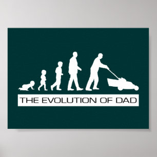 Póster La evolución del cartel de papá