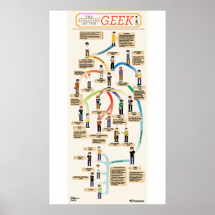 Póster La evolución del friki