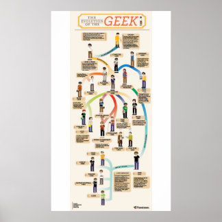 Póster La evolución del geek