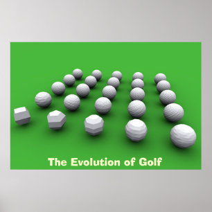 Póster La evolución del golf