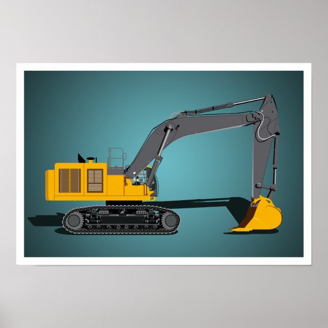 Póster La excavadora (Frente)