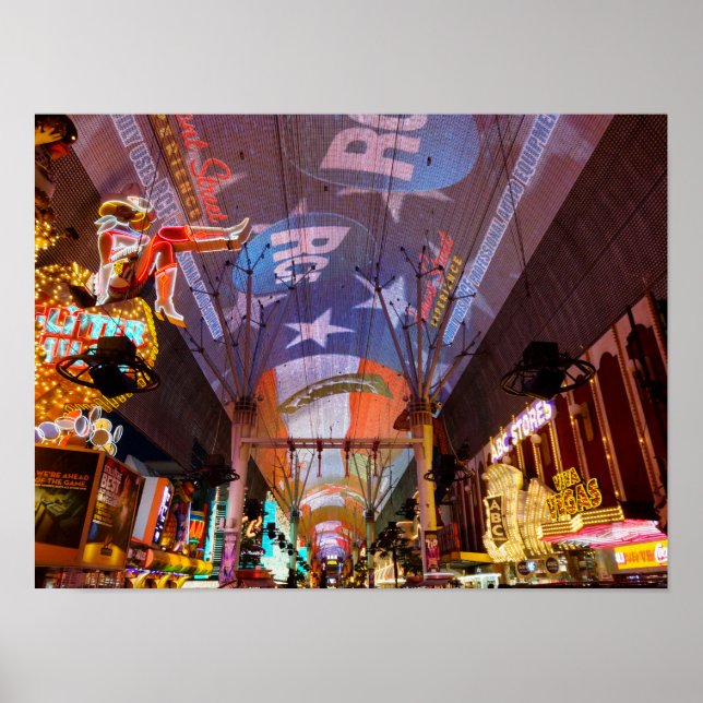 Póster La experiencia de Fremont Street (Frente)